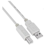 NILOX CAVO USB 2.0 A/B 3MT PER STAMPANTI E ALTRE PERIFERICHE BIANCO
