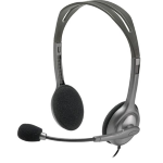 LOGITECH H111 CUFFIE CON MICROFONO CAVO 1.8MT JACK 3.5MM COLORE GRIGIO