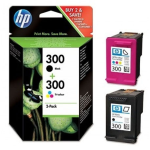 HP CN637EE MULTIPACK BLACK + COLOR 300 CC640EE + CC643EE