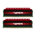 KIT DDR4 PATRIOT "VIPER 4" 16GB (2x8GB) 3200Mhz CL16 - RED - PV416G320C6K