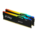 KINGSTON FURY BEAST RGB KIT MEMORIA RAM 2x16GB 32GB TOTALI 6.000Hz TIPOLOGIA DDR5 TECNOLOGIA DIMM BLACK