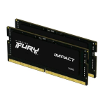 KINGSTON FURY IMPACT KIT MEMORIA RAM 2x32GB TOT 64GB 5.600MHz TIPOLOGIA SO-DIMM TECNOLOGIA DDR5 CAS 40