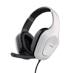 TRUST GXT415W ZIROX CUFFIA GAMING CON MICROFONO CAVO 2MT JACK 3.5MM BIANCO/NERO