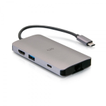 C2G USB-C® Mini Dock with HDMI, 2x USB-A, Ethernet, SD Card Reader, and USB-C Power Delivery up to 100W - 4K 30Hz - Docking station - USB-C / Thunderbolt 3 - HDMI - 1GbE