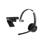 Cisco Headset 722 - Cuffie con microfono - over ear - Bluetooth - senza fili - nero carbonio - Cisco Webex Certified