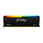 Kingston FURY Beast RGB - DDR4 - modulo - 16 GB - DIMM 288-PIN - 3600 MHz / PC4-28800 - CL18 - 1.35 V - senza buffer - non ECC - nero