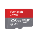 SanDisk Ultra - Scheda di memoria flash (adattatore da microSDXC a SD in dotazione) - 256 GB - Class 10 - UHS-I microSDXC