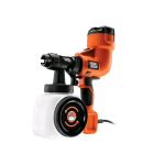 BLACK & DECKER HVLP200-QS PISTOLA A SPRUZZO HVPL COMPATTA 400W DOPPIO COPERCHIO CAPACITA' 1.2LT VISCOSITA' 120 DIN/sec VISCOSIMETRO INCLUSO COLORE ARANCIONE/NERO