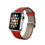 CINTURINO LEATHER APPLE WATCH/2/3/4/5/6/SE 42 MM. RED