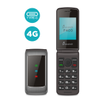 CELLULARE EASYTECK F400 2.4'' 4G FOLD GREY