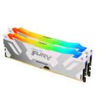 KINGSTON FURY RENEGADE RGB KIT MEMORIA RAM 2x16GB TOT 32GB 6.000MHz TIPOLOGIA DIMM TECNOLOGIA DDR5 CAS 32 WHITE