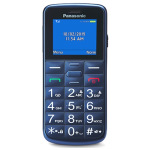 CELLULARE PANASONIC 1.77" EASY PHONE DUAL SIM BLUE ITALIA KX-TU110EXC