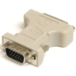 StarTech.com Adattatore video da DVI a VGA F/M - Converitore da DVI (F) a VGA (M) - Bianco (DVIVGAFM) - Scheda VGA - DVI-I (F) a HD-15 (VGA) (M) - beige