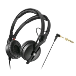 SENNHEISER HD 25 CUFFIE ON-EAR PER DJ ULTRALEGGERA 140 GRAMMI BOBINEMOBILI IN ALLUMINIO LEGGERO JACK 3.5mm CON ADATTATORE A VITE 6.3mm NERO