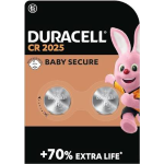 Duracell Batterie Bottone DL/CR2025 Tec. Baby Secure 1Cnf/2pz