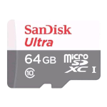 SanDisk Ultra - Scheda di memoria flash (adattatore microSDHC per SD in dotazione) - 64 GB - Class 10 - UHS-I microSDXC