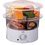 JATA STEAM COOKING 3.5L TWO TRANSPARENT STACKABLE BASKETS 400W CV200