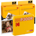 KODAK MINI 3 RETRO INSTANT PHOTO PRINTER P300R YELLOW 3X3 + 60SHEETS