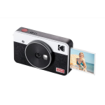 KODAK MINI SHOT 2 RETRO C210RW60 PORTABLE WIRELESS CAMERA AND PHOTO BUNDLE 2.1X3.4 WHITE