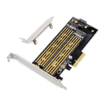 SCHEDA PCI EXPRESS ADD-ON M.2 NGFF /NVME CHIAVI B, M E B+M 30-110MM