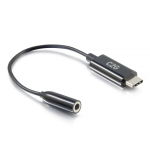 C2G USB C to 3.5mm Audio Adapter - USB C to AUX Cable - USB C to Headphone Jack - Adattatore da USB-C a spinotto cuffie - 24 pin USB-C maschio a mini-phone stereo 3.5 mm femmina