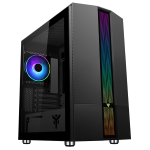 CASE ITEK MICRO ATX "LIFLIG B41" GAMING MINI TOWER 2*USB3, 12cm fan ARGB, Trasp Wind - ITGCALLB41