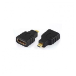 ADATTATORE MICRO HDMI-HDMI M/F BK F19PIN ADJ