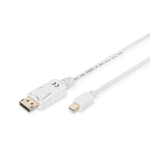 CAVO DIGITUS DISPLAYPORT TO MINI DP, M/M, 3MT, BIANCO, AK340102030W