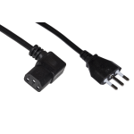 CAVO LINK ALIMENTAZIONE X PC/STAMPANTI SPINA ITALIANA TRIPOLARE 10A,PRESA 90 GRADI IEC 1,8MT, NERO, LKIT18D