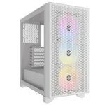 Corsair 3000D RGB AirFlow Mid Tower Vetro Temperato No-Power minITX/mATX/ATX Bianco