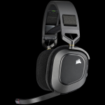 Corsair HS80 RGB Wireless Cuffie con Microfono PC/PS4/Xbox One Carbon