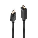 CAVO LINDY DISPLAYPORT TO HDMI, M/M, 0,5MT, 10.2G CONNETTORI DORATI, NERO, 36920