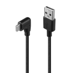 CAVO LINDY USB 2.0 TO USB-C ad angolo, M/M, 0,5MT, NERO, 32000