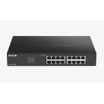 D-LINK SWITCH 16 PORTE GIGABIT SMART MANAGED, FANLESS, 802.1Q VLAN, 802.1p QoS, 11 RACKMOUNT INSTALLATION