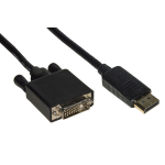 CAVO LINK DISPLAYPORT TO DVI-D(24+1), M/M, 2MT, NERO, LKCDPDVI20