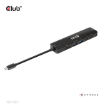 CLUB 3D HUB USB GEN1 TYPE-C, 6-in-1 HDMI 8K30Hz-4K120Hz, 2xUSB TYPE-A, RJ45 2xUSB TYPE-C, DATA E P