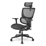 SHARKOON SEDIA OFFICE, FABRIC SEAT BASE, CLASS-4 GASLIFT, 3D ARMREST HEADREST, 5 HEIGHTS ADJUSTABL