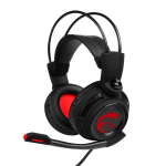 MSI CUFFIE HEADSET GAMING DS502, VIRTUAL 7.1 SURROUND, USB IN-LINE CONTROLLER, MICROFONO RETRATTILE,