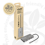 CLUB3D USB 3.2 GEN1 TYPE-C 8-IN-1 HUB WITH 2X HDMI, 2X USB-A, RJ45, SD/MICRO SD CARD SLOTS AND USB