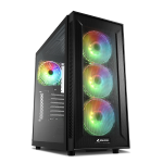 SHARKOON CASE ATX TG6M RGB 2XUSB 2.0, 2XUSB 3.0, VETRO TEMPERATO, 4X 120 ARGB, ARGB CONTROLLER