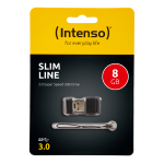 INTENSO PEN DISK 8GB USB 3.0 SLIM LINE BLACK