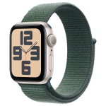 APPLE WATCH SE GPS 40MM STARLIGHT ALUMINIUM CASE WITH LAKE GREEN SPORT LOOP