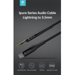 Devia Cavo Audio placato oro da Lightning Apple a Jack 3.5mm L.1mt