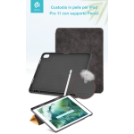 Devia Cover in Pelle con Supporto Pencil per iPad Pro 11 Nera