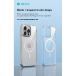 Devia Cover trasparente magnetica carica wireless iPhone 15Pro Max