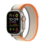 Apple Watch Ultra 2 GPS + Cellular, 49mm Cassa in titanio con arancione/beige trail loop - M/L