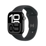 Apple Watch Series 10 GPS + Cellular 46mm Jet Nero Cassa Alluminio con Nero Sport Band - M/L