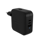 CARICATORE DA VIAGGIO 70W HYPER BK USB-C GAN (3C+1A) NERO