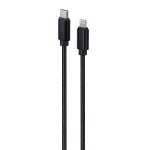 CAVO PER APPLE RIC.USB CM IN TESSU TO CONNETTORI METALLICI 1,8MT NERO