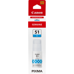 CANON GI-51 C CIANO Flacone da 70ml 7.700PP x PIXMA G1520 G2520 G2560 G3520 G3560